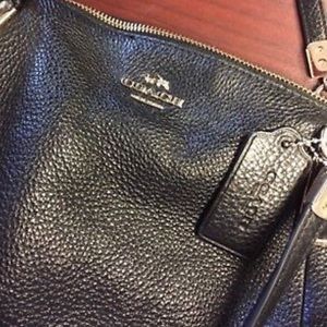 Black Coach leather purse